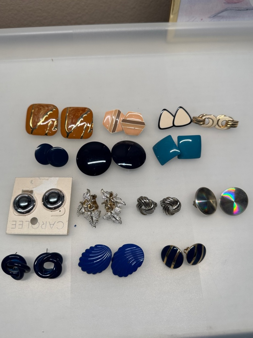 Vintage clip on earrings mix bundle
